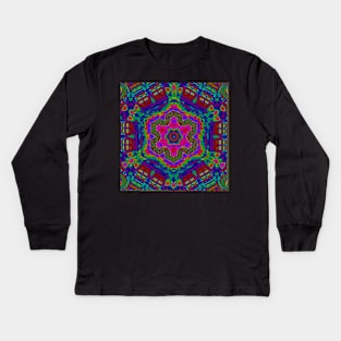 Metatronic Motion - Ultraviolet Spectrum Kids Long Sleeve T-Shirt